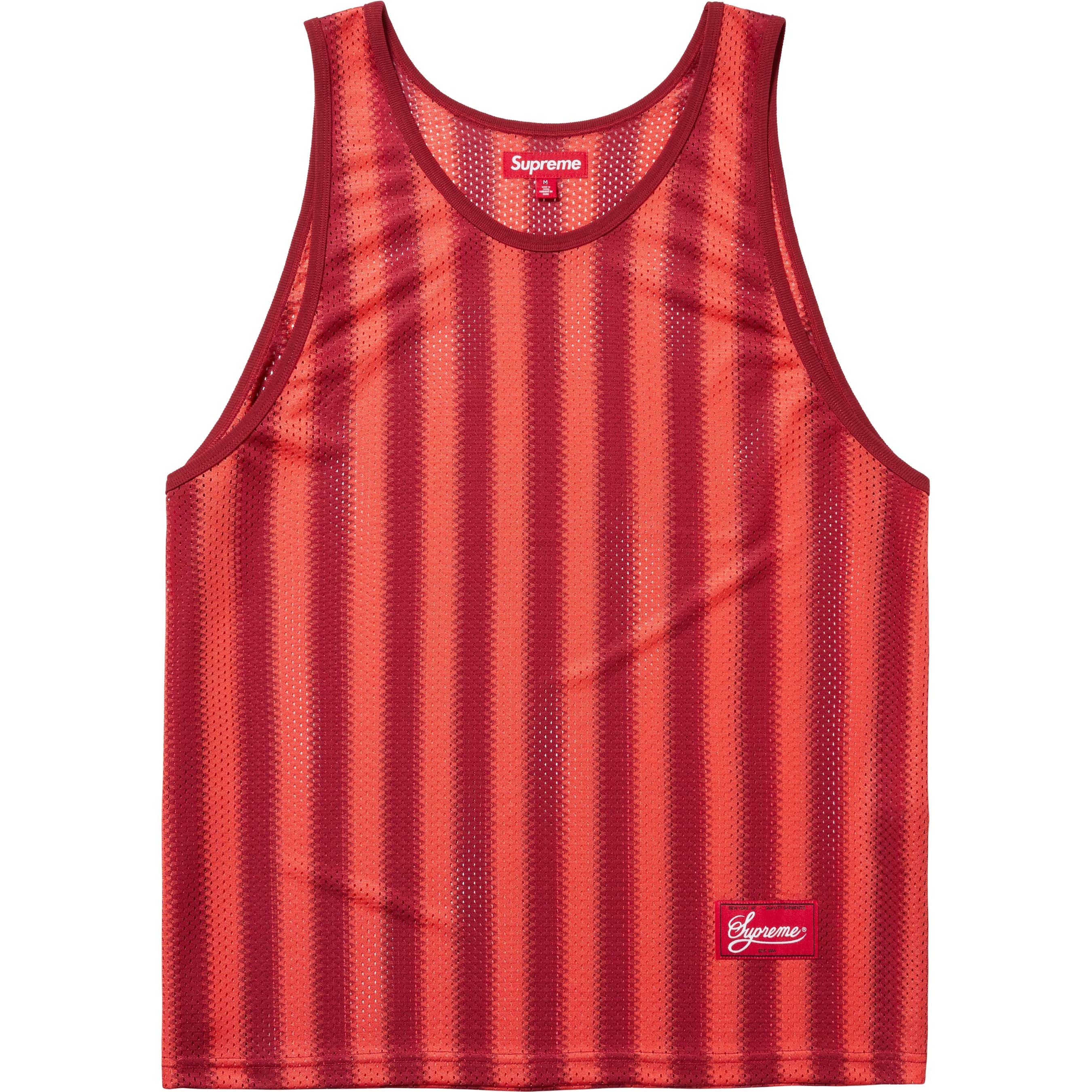 Stripe Mesh Tank Top view 7